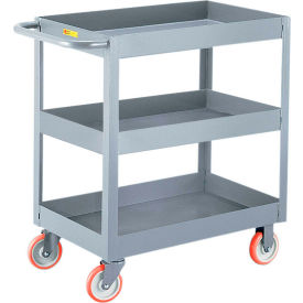 Steel Shelf Truck w/3 Shelves, 1200 lb. Capacity, 53-1/2"L x 24"W x 35"H