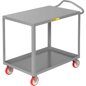 Shelf Truck, 2 Shelves, 1200 lb Capacity, 41-1/2"L x 24"W x 39-1/2"H, Gray