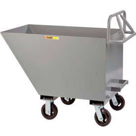Hopper Truck with Ergonomic Handle, 1/3 Cu. Yd. Cap, 2000 lbs. Cap., Gray