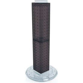 Four Sided Pegboard Tower Display with Revolving 9" Base, 9"W x 9"D x 25"H