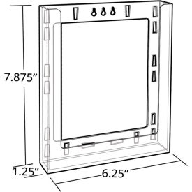 Bi-Fold Brochure Holder, 6-1/4"W x 1-1/4"D x 7-7/8"H - Pkg Qty 10