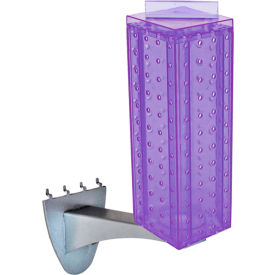 Four-sided Pegboard Tower W/ Extension, 4"W x 4"D x 12"H