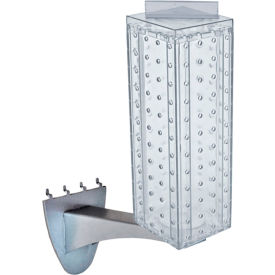 Four-sided Pegboard Tower W/ Extension, 4"W x 4"D x 12"H