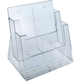 Two-Tier Brochure Holder, 9-1/4"W x 5"D x 11-1/4"H
