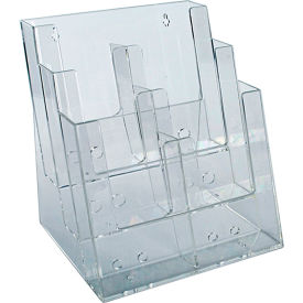 Three-Tier Brochure Holder, 9-1/4"W x 6"D x 13-1/4"H