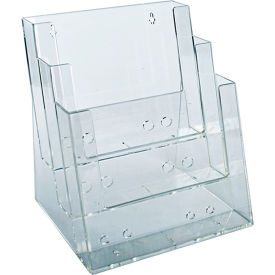 Three-Tier Brochure Holder, 9-1/4"W x 6"D x 13-1/4"H
