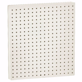 Pegboard Wall Panel White, 24"W x 7/8"D x 24"H