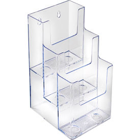 Three-Tier Brochure Holder, 4-1/4"W x 5-1/4"D x 9"H - Pkg Qty 2