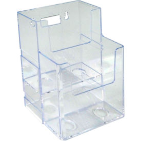 Two-Tier Brochure Holder, 4-1/4"W x 3-3/4"D x 7"H - Pkg Qty 2