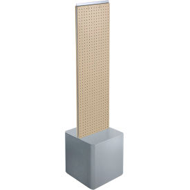 Two-Sided Pegboard Floor Display with Studio Base, 14-1/2"W x 14"D x 58"H