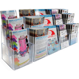 Three-Tier Brochure Holder, 31-1/2"W x 5-1/4"D x 9"H