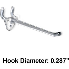 4" CLR Glass-Filled Nylon Hook 0.287" Dia.