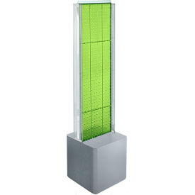 Two-Sided Pegboard Floor Display with Studio Base, 14-1/2"W x 14"D x 44"H