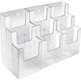 Three-Tier Brochure Holder, 13-1/2"W x 5-1/4"D x 9"H - Pkg Qty 2