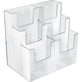 Three-Tier Brochure Holder, 9"W x 5-1/4"D x 9"H - Pkg Qty 2