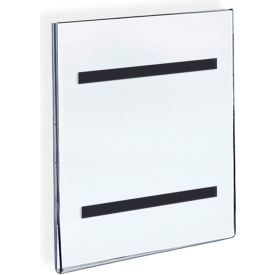 Vertical Sign Holder w/ Magnetic Strips 8-1/2"W x 3/16"D x 11"H, 10Pk