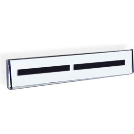Vertical Sign Holder/Nameplate with Magnetic Strips 11"W x 3/16"D x 2-1/2"H 10 Pack