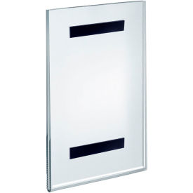 Horizontal Sign Holder with Magnetic Strips, 7"W x 3/16"D x 11"H, 10 Pack