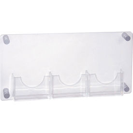 Bi-fold Size Brochure Holder, 23"W x 1-1/4"D x 11"H