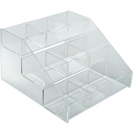 Global Approved 326039, Three-Tier Countertop Display, 12"W x 7"D x 11-3/4"H