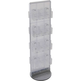 Global Approved Two Sided Brochure Holder, 16"W x 16"D x 61"H