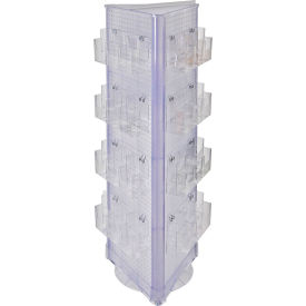 Three-Sided Brochure Holder, 16"W x 16"D x 61"H