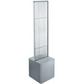 Two-Sided Pegboard Floor Display with Studio Base, 14-1/2"W x 14"D x 58"H