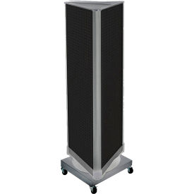Three-Sided Pegboard Floor Display With Revolving Base, 16"W x 16"D x 67"H
