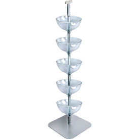 Five-Tiered Bowl Floor Display, 14"W x 14"D x 60"H