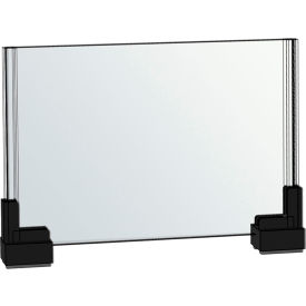 Two Sided Sign Holder with Magnetic Boots, 11"W x 3/4"D x 8-1/2"H - Package Quantity 2