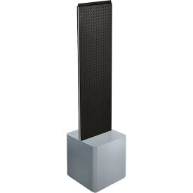 Two-Sided Pegboard Floor Display with Studio Base, 14-1/2"W x 14"D x 58"H