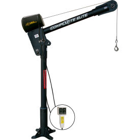 Composite Davit Crane 1200 Lb. Capacity with 110 AC Electric Winch