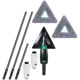 Stingray 10' Refillable System Microfiber Kit, 50-1/2" Handle - Black