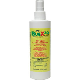 Bug X 30 Insect Repellent, 30% DEET, 8oz Pump Spray Bottle, 1-Bottle