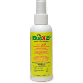 Bug X 30 Insect Repellent, 30% DEET, 4oz Pump Spray Bottle, 1-Bottle