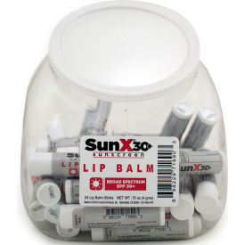 Sun X 71692 Lip Balm, SPF 30, Fish Bowl, 50 Tubes