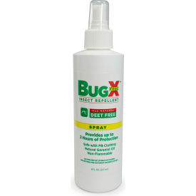Bug X FREE Insect Repellent, DEET Free, 8oz Pump Spray Bottle, 1-Bottle