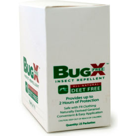 Insect Repellent, DEET Free, Towelette, Clamshell Box, 25/Box