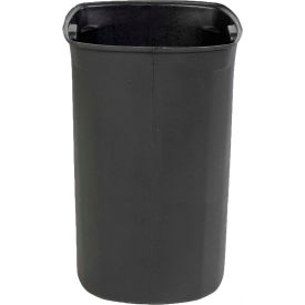 Plastic Rigid Trash Can Liner For 60 Gallon Trash Can, Black
