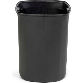 Plastic Rigid Trash Can Liner For 45 Gallon Trash Can, Black