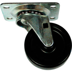3" Swivel Plate Caster, Black - FG3600L40000