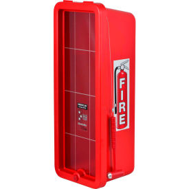 Plastic Fire Extinguisher Cabinet, Fits 10 Lbs. Extinguisher, Red