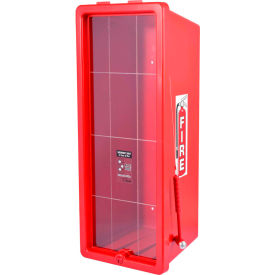 Plastic Fire Extinguisher Cabinet, Fits 20 Lbs. Extinguisher, Red