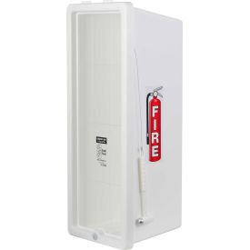 Plastic Fire Extinguisher Cabinet, Fits 20 Lbs. Extinguisher, White