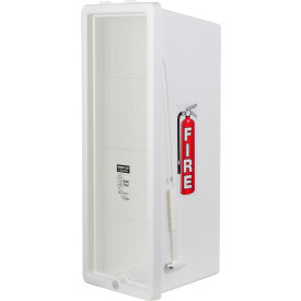 Plastic Fire Extinguisher Cabinet, Fits 5 Lbs. Extinguisher, White