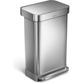 Rectangular Step Can - 12 Gallon Brushed Stainless Steel