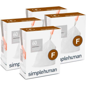 Code F Custom Fit Trash Bag Liners - 6.5 Gallon, 60 Bags/Pack
