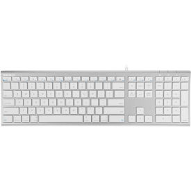 Aluminum Ultra Slim USB Wired Keyboard for Mac & PC
