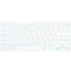 78-Key Compact USB Wired Keyboard for Mac & PC, White