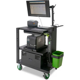 PC Series Mobile Powered Workstation, 35.5"W x 26"D, 300AH SLA Battery